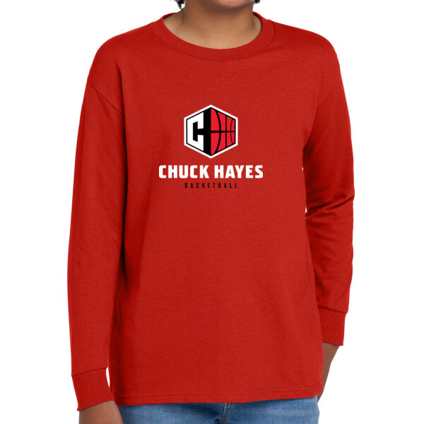 Chuck Hayes Youth Heavy Cotton 100% Cotton Long Sleeve T Shirt Thumbnail