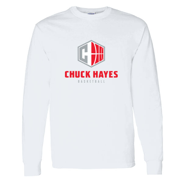 Chuck Hayes Heavy Cotton 100% Cotton Long Sleeve T Shirt Thumbnail