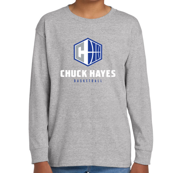 Chuck Hayes Youth Heavy Cotton 100% Cotton Long Sleeve T Shirt Thumbnail