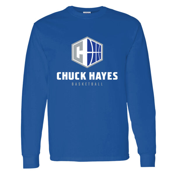 Chuck Hayes Heavy Cotton 100% Cotton Long Sleeve T Shirt Thumbnail